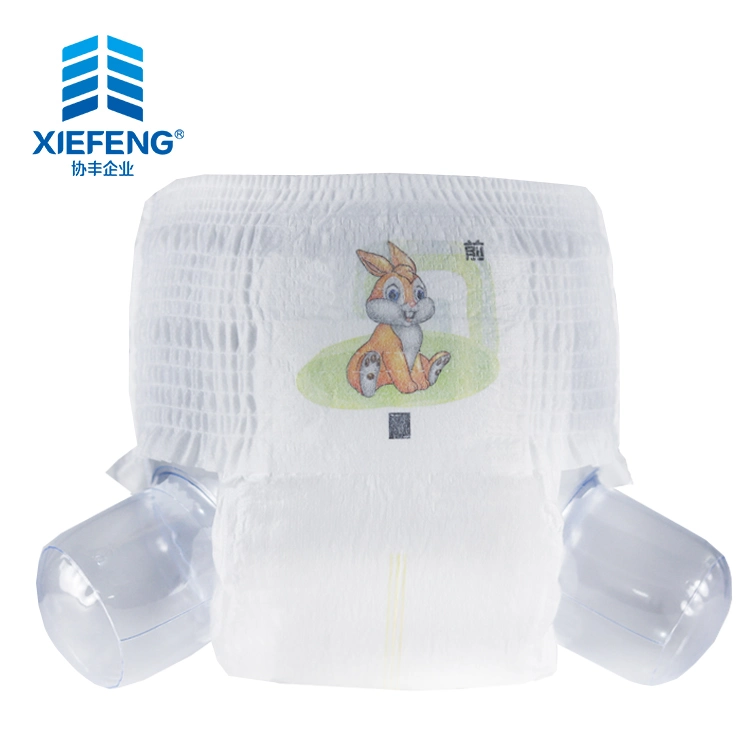 Disposable 3D Leak Prevention Channel Anti-Leak Baby Pull up Nappy Pants
