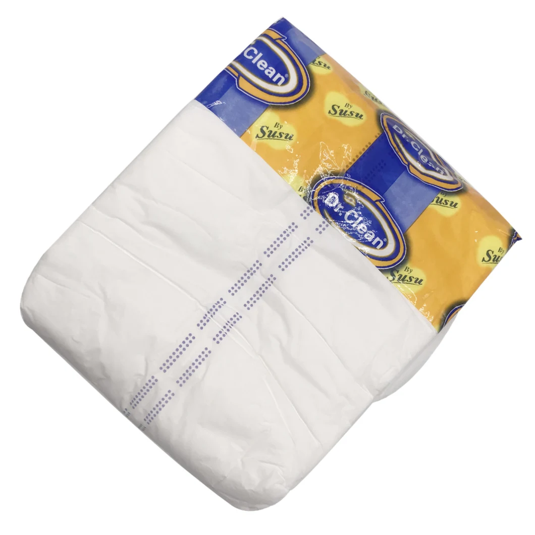 Printed Cotton Absorbent Disposable Hospital Adult Diaper for Incontinence People