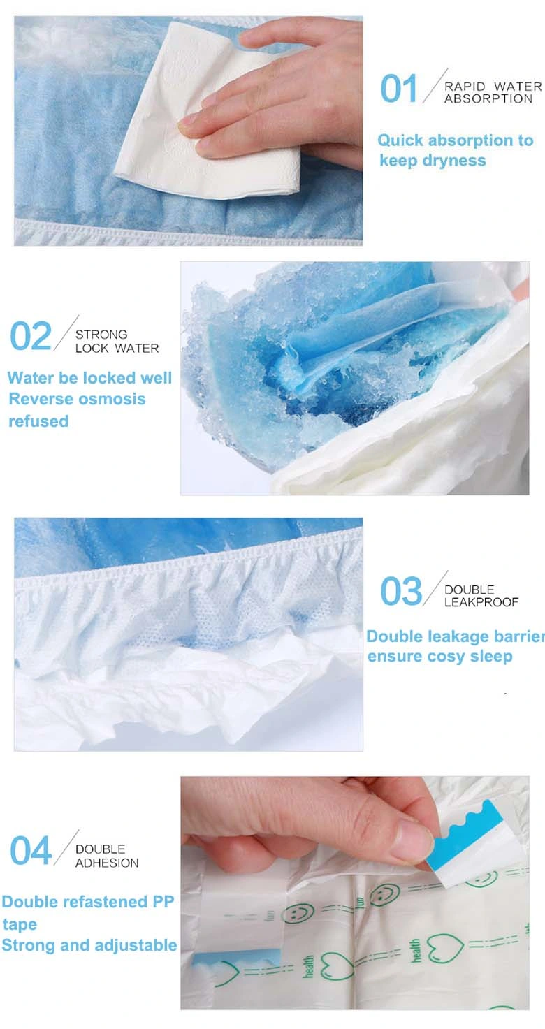 Super Absorbent Leak Guard Wholesale Disposable Diaper Adult Diaper