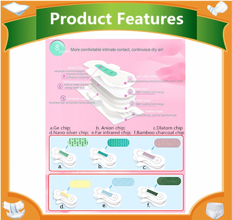 Female Cotton Sanitary Pads, Lady Personal Care Lady Pad Napkins