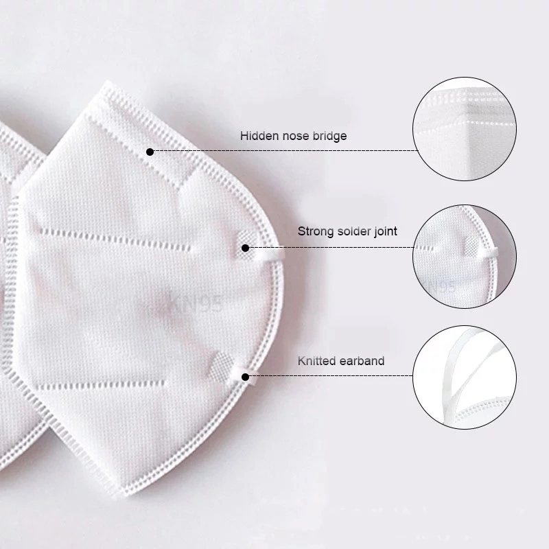 Factory Direct Supply Ear Wearing Face Mask Disposable KN95 for Adults
