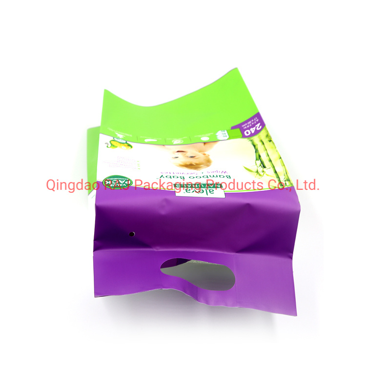 Plastic Disposable Baby Diaper Personal Care Side Gusset Packaging Bag