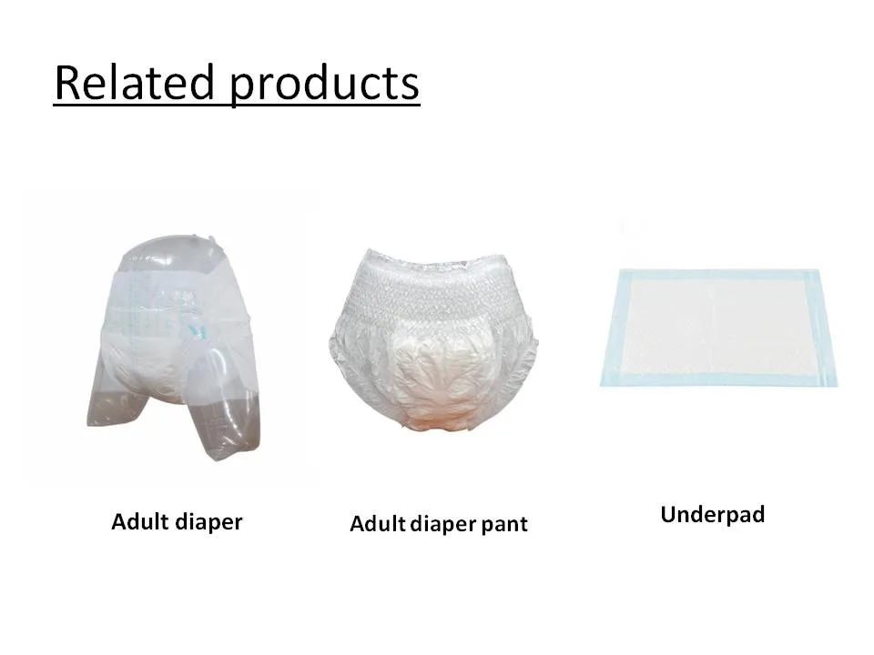 Super Absorbent 3D Leak Guard Wholesale Disposable Diaper Adult Diaper