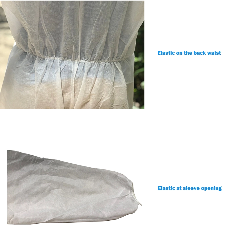 Cheap Disposable Protective Coverall with Hood Disposable Isolation Gown Protective Work Uniform