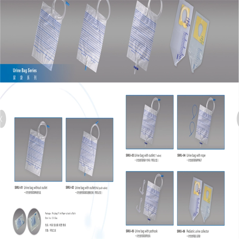 Disposable High Quality Adult Urine Collection Bag 2000ml Urine Collector Bag Urine Bag for Adult