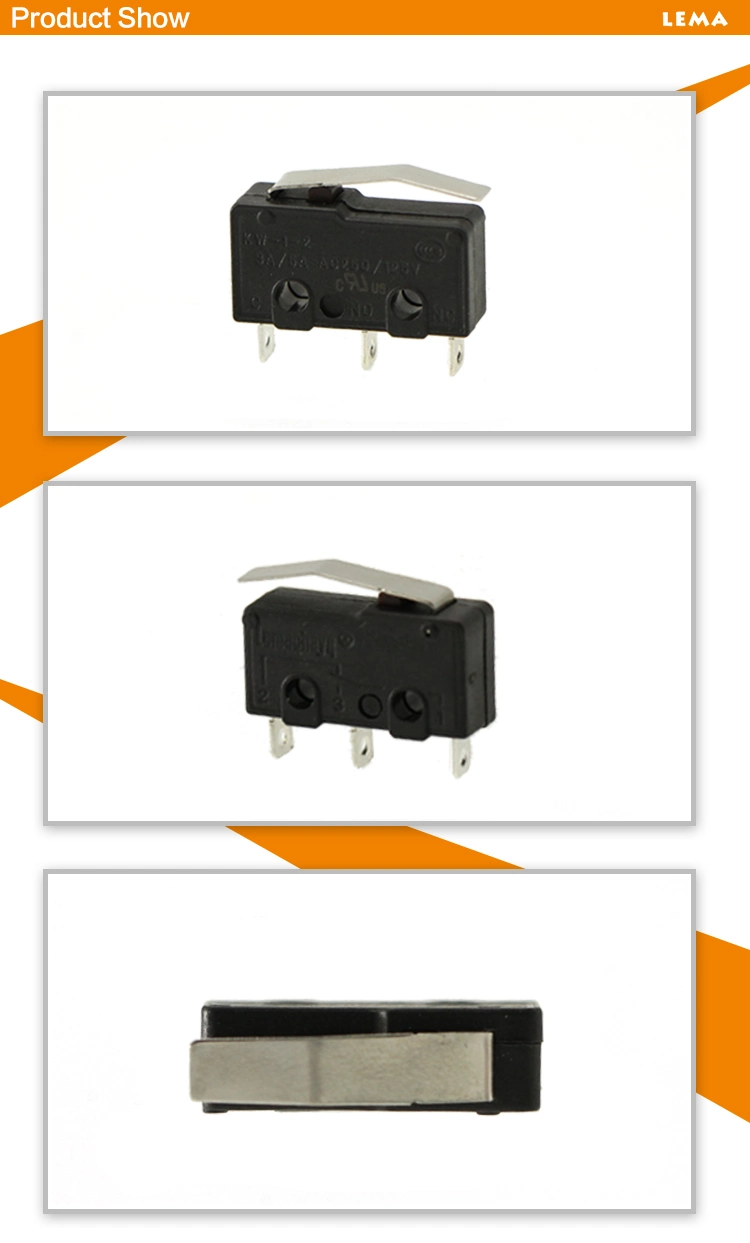Kw12-13 5A Lever Solder Terminal Mini Micro Switch CCC Ce UL Micro Switch