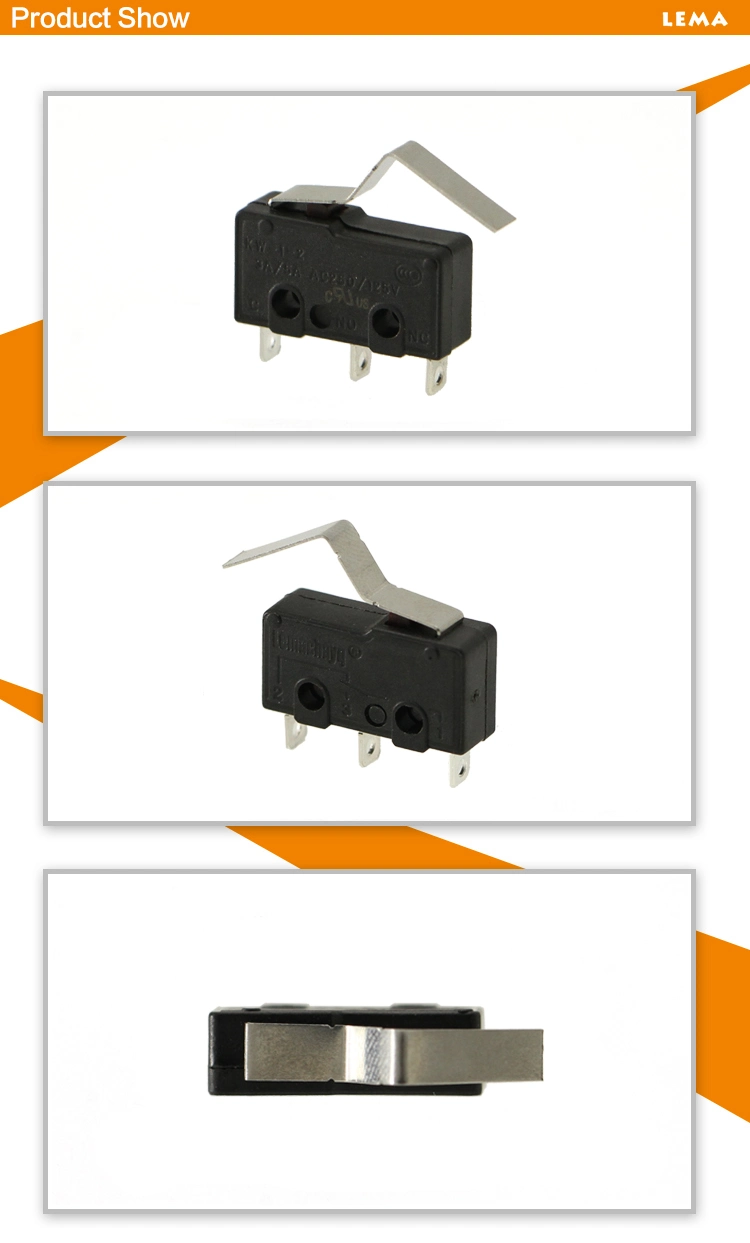 Lema Kw12-3 Bent Lever Miniature Micro Switch Mini Micro Switch