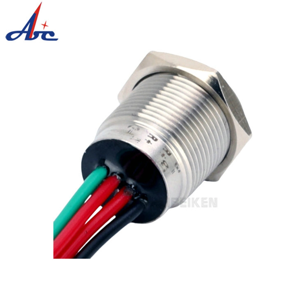 16mm Waterproof Momentary Outdoor Tact Touch Switch with LED Lights