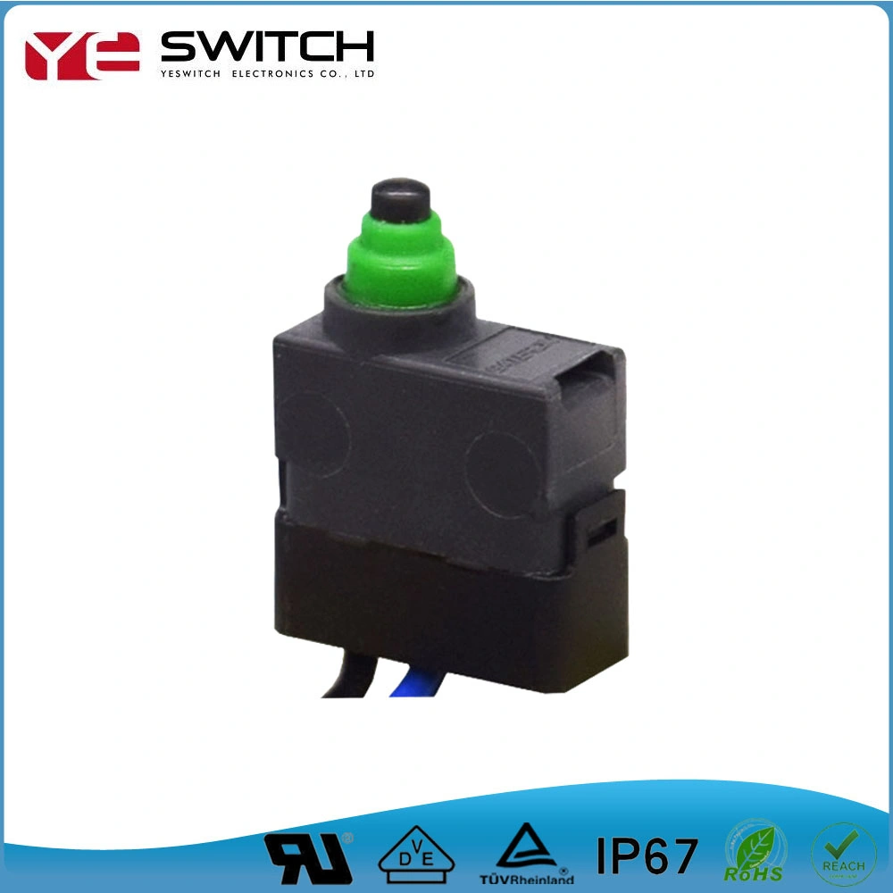 Waterproof Electronic Power Slide Key Switch Rocker Automotive Metal Push Button Micro Switch with LED Light