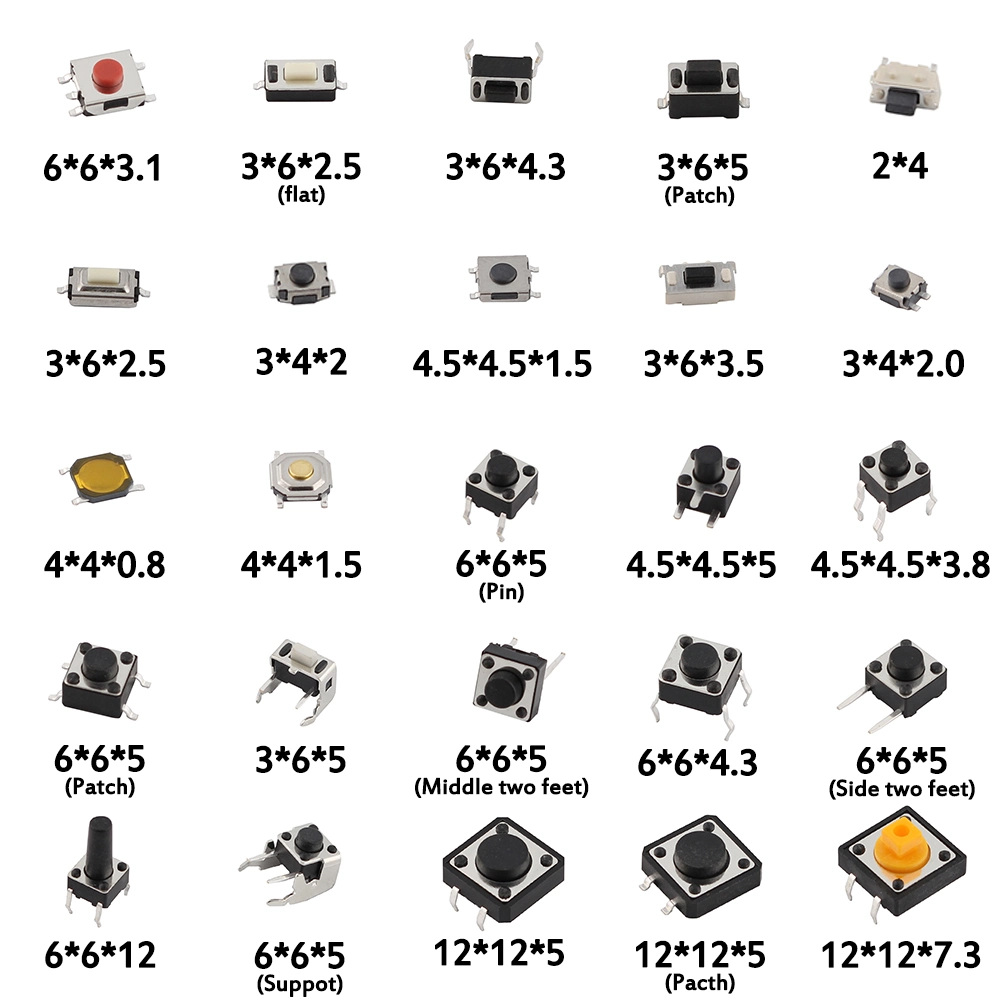 Micro Push Button Tact Switch Reset Mini Leaf Switch SMD DIP Push Button/Push Button Switch