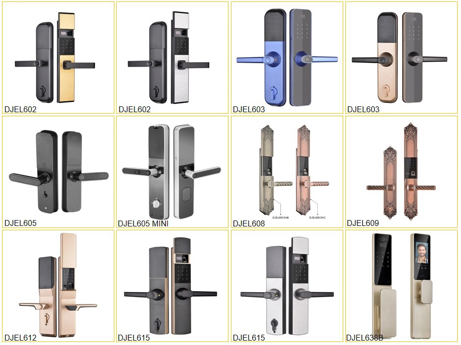 Magnetic Safe Electronic Fingerprint Combination Door Hardware Smart Lock Handle