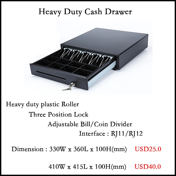 Smaller Size Heavy Duty Cash Drawer POS Accessories Cash Drawer