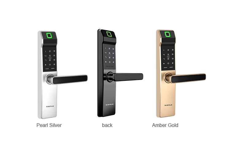 Electronic Biometric Fingerprint Door Lock Keyless Digital Door Lock Fingerprint +Password + Cards+ Mechanical Keys for Home