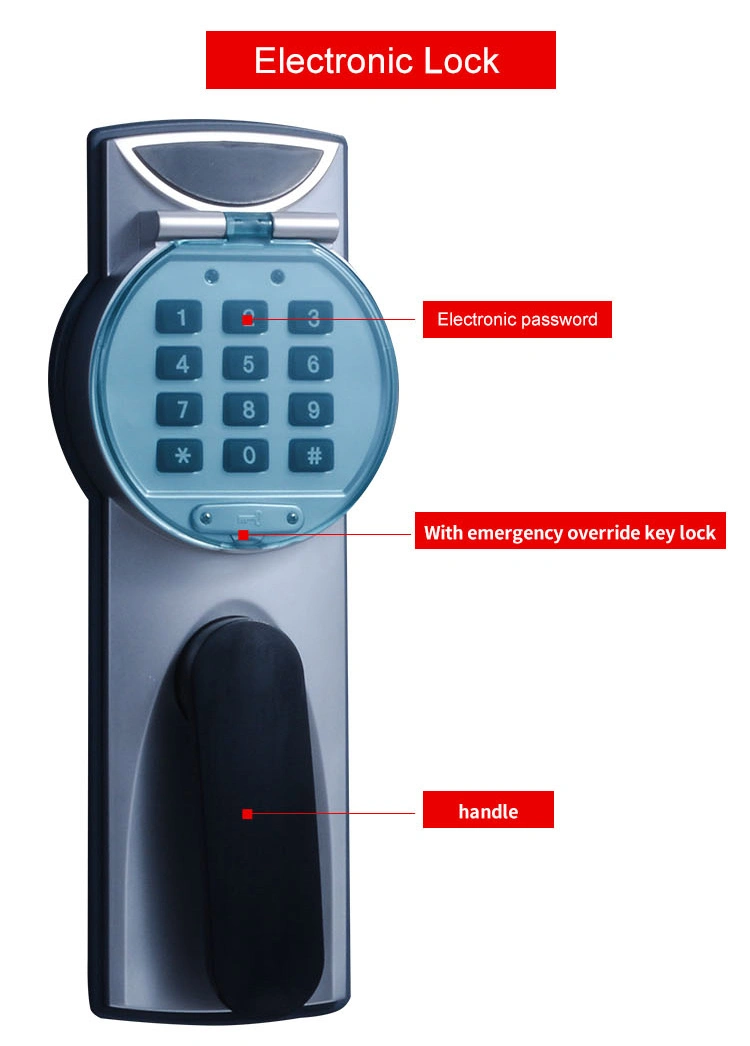 60 Mins Fire Resistant Safe Box Digital Key Lock Fireproof Cabinet 8 Hours Waterproof Safe