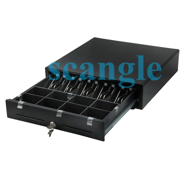 POS Cash Drawer with 3 Position Lock 2 Check Slot