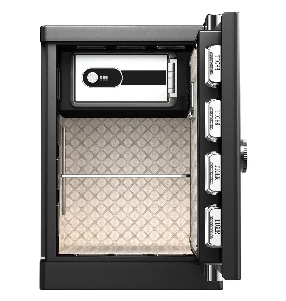 Tiger Anti-Theft Black Fingerprint Safe Box (HP-SK60)