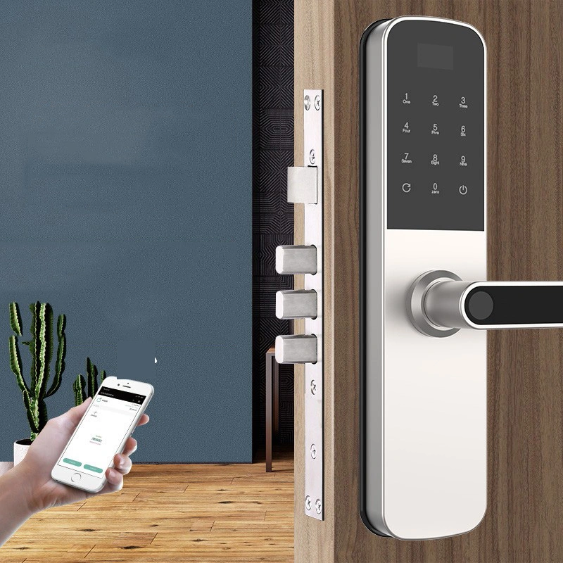 Safe Electronic Digital Magnetic Fingerprint Combination Handle Smart Door Lock