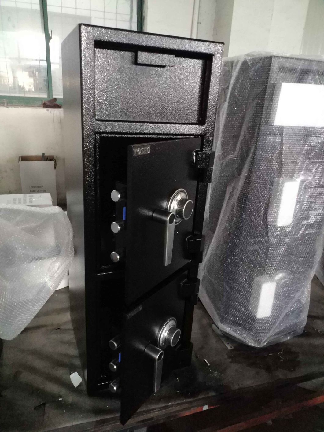 Electronic Lock Double Door Rotary Depository Safe/ Hopper Safe
