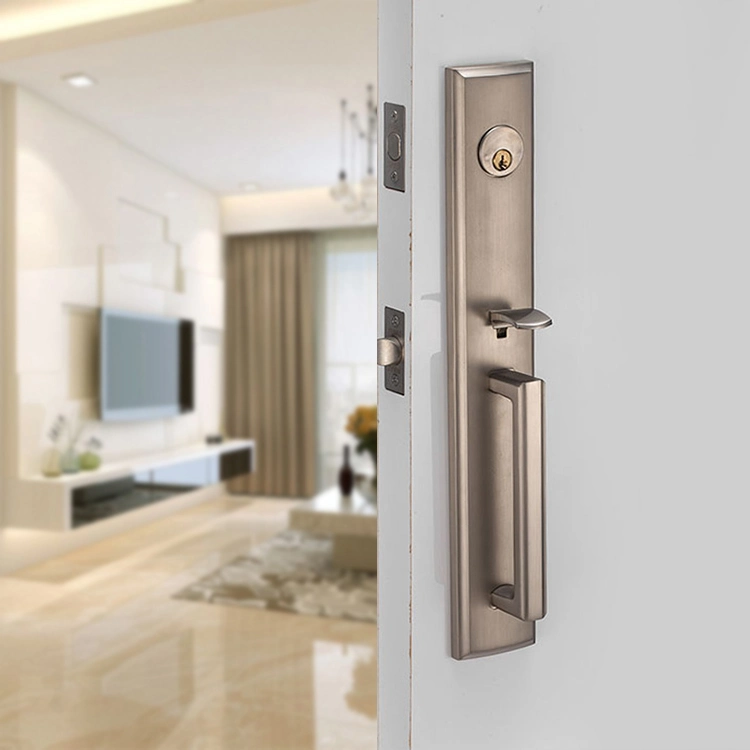 Safe Mechanical Zinc Alloy Key Lock Door Hardware Handle