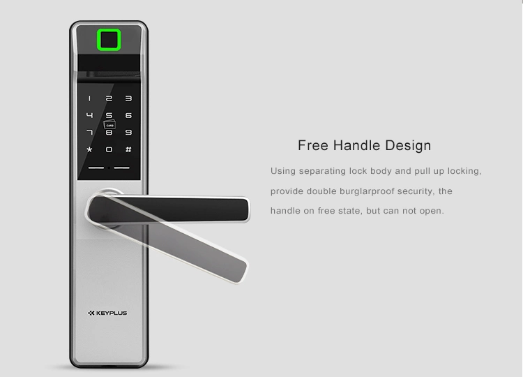Electronic Biometric Fingerprint Door Lock Keyless Digital Door Lock Fingerprint +Password + Cards+ Mechanical Keys for Home