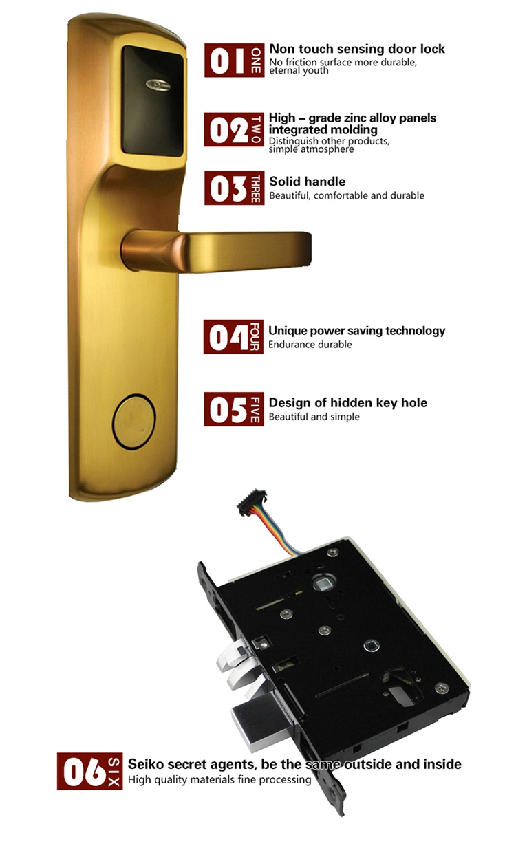 Digital Electronic Safe Door Lock with Alarm Function for Star Hotel