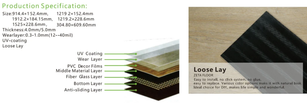 North American Floor Supplier China Floor PVC/Spc/Espc/Mspc High Quality Vinyl Floor
