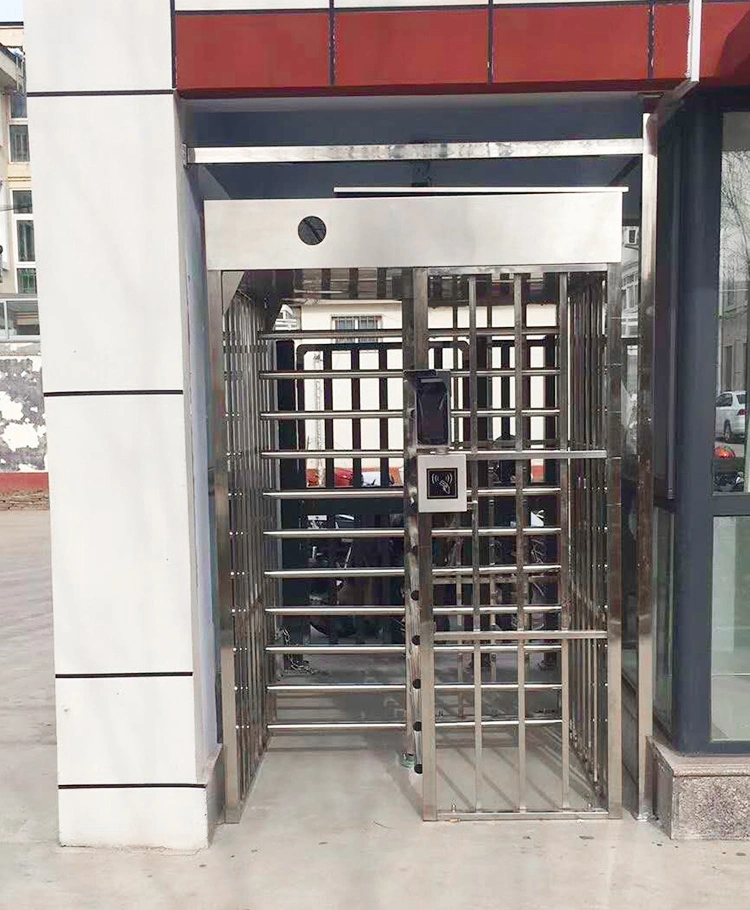 Double Lane Full Height Turnstile 304 Stainless Steel Turnstiles Ce Approved Use for High Safe Security