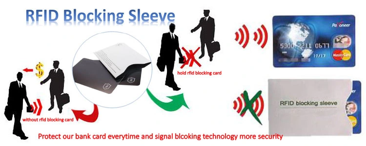 RFID Blocking Card Sleeve Credit Card Bank Card Protector RFID Signal Blocker