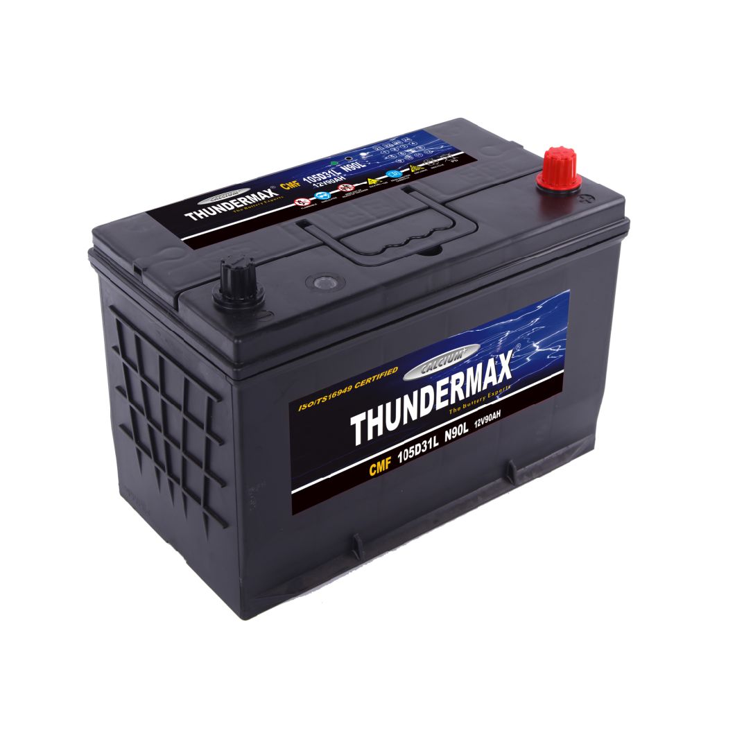 Good Quality&Price Manufacturer Mf 105D31L N90L 12V Car Battery Rechargeable Car Battery