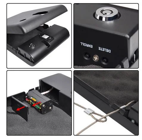 Keeping Gun & Small Valuables, Optical Fingerprint Pistol Safe Box