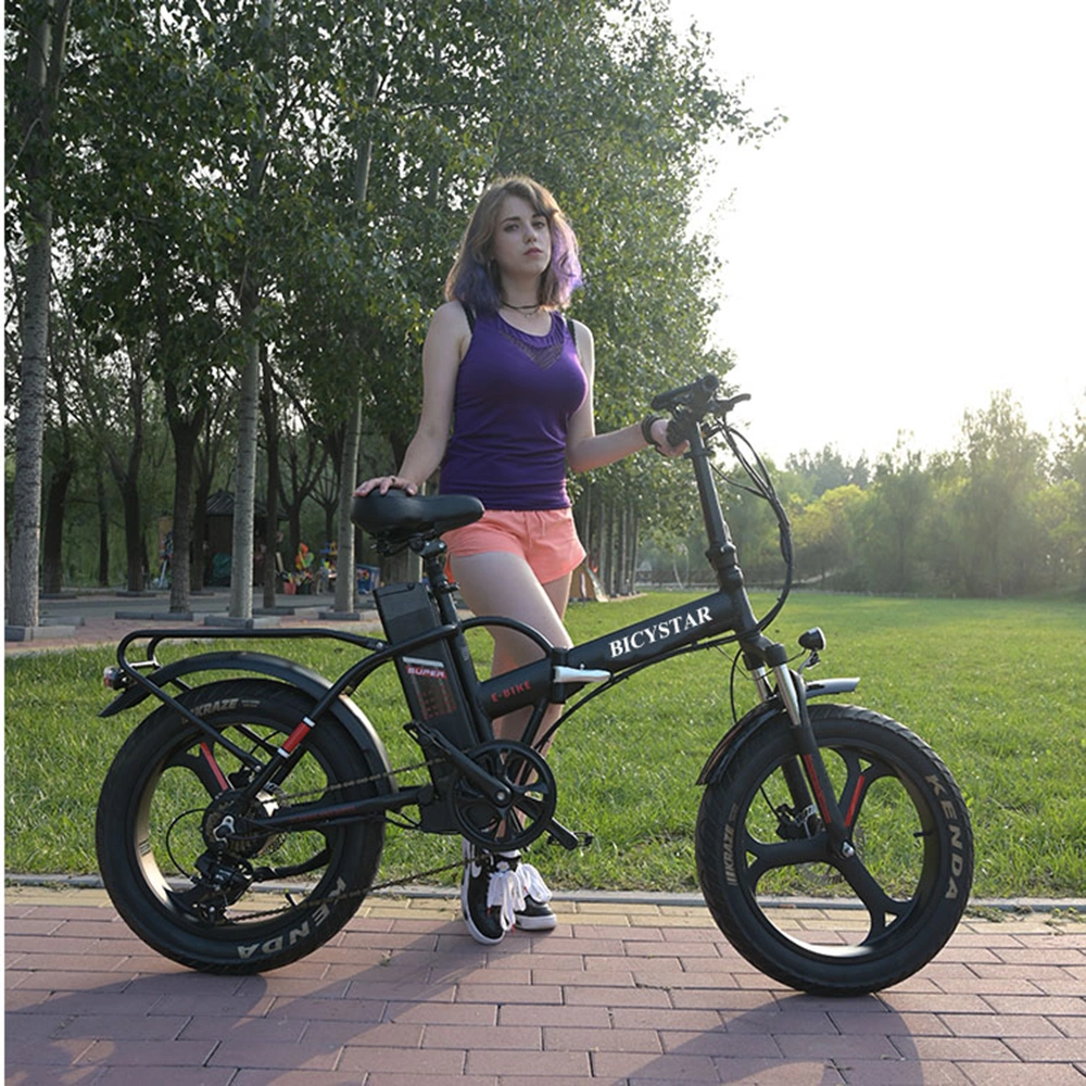 China Supplier Wholesale Fat Tire Electric Folding Safe Foldable Ebike 1000W Lithium Power Bike
