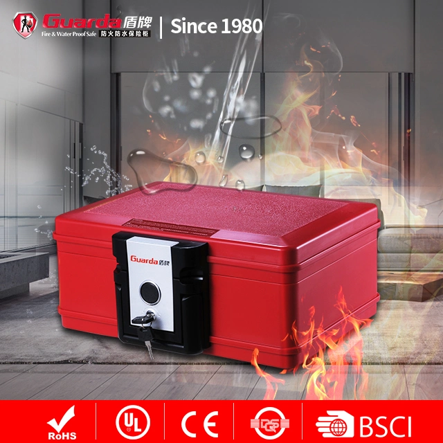 Guarda Small Fire Resistant Security Box Safe with Mechanical Key Lock