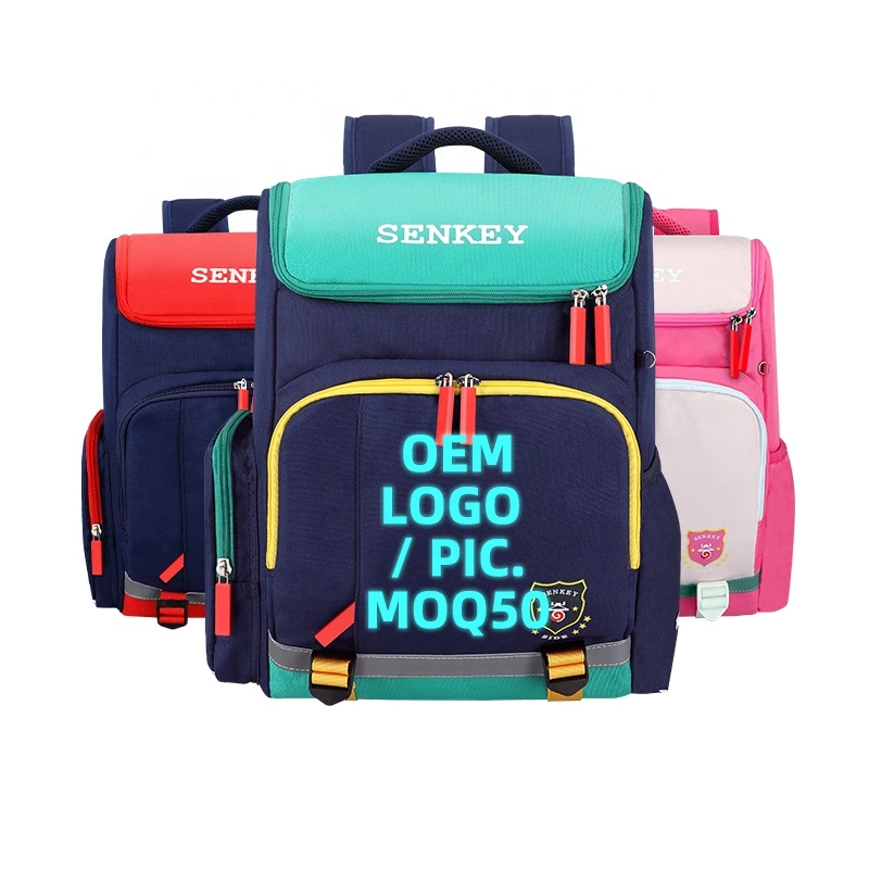 Safe Sequin Bar Burden Relief Custom Logo Pink Primary Middle School Kids Bookbags Book Bags