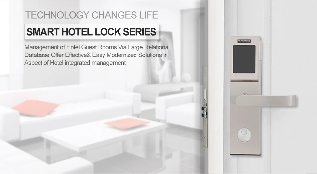 China Supplier Keyless RFID Card Door Locks Wireless Electronic Hotel Door Lock