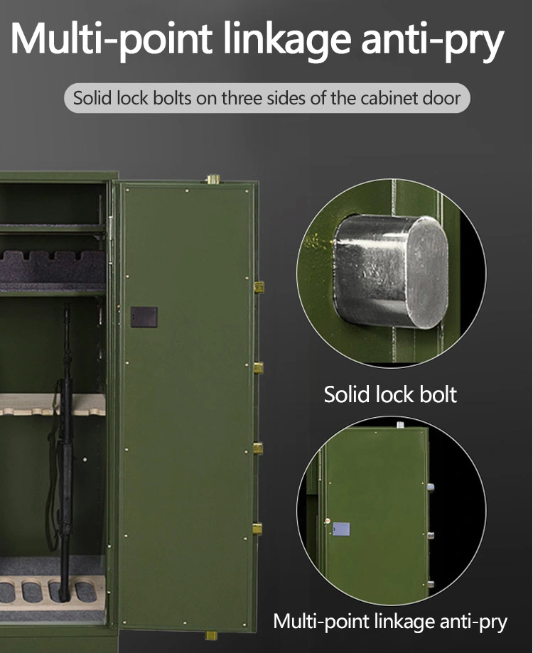 Wall Mount Rifle Safe Popular Design Fireproof Gun Safe Cabinet Biometric