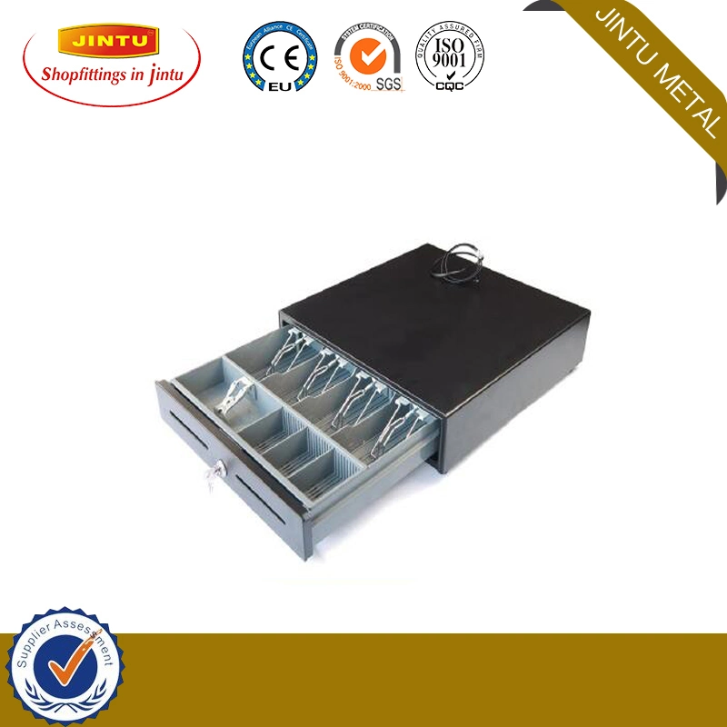 Metal Mini POS Manual Push Open Cash Register Drawer Lock Box Safe Rj11 405