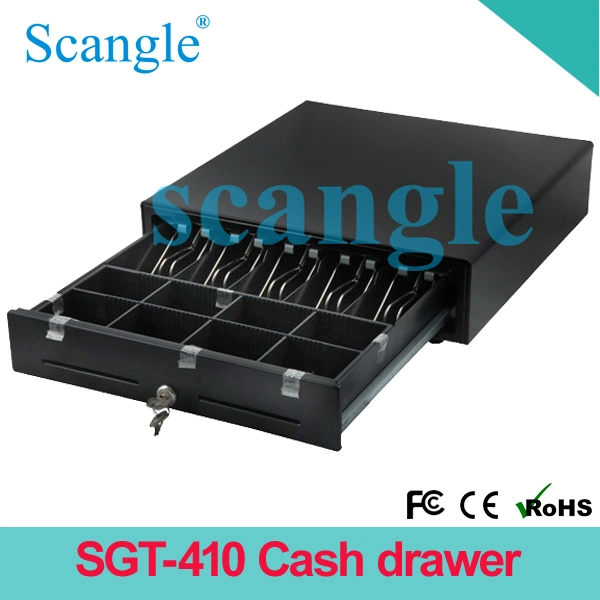 POS Cash Drawer with 3 Position Lock 2 Check Slot