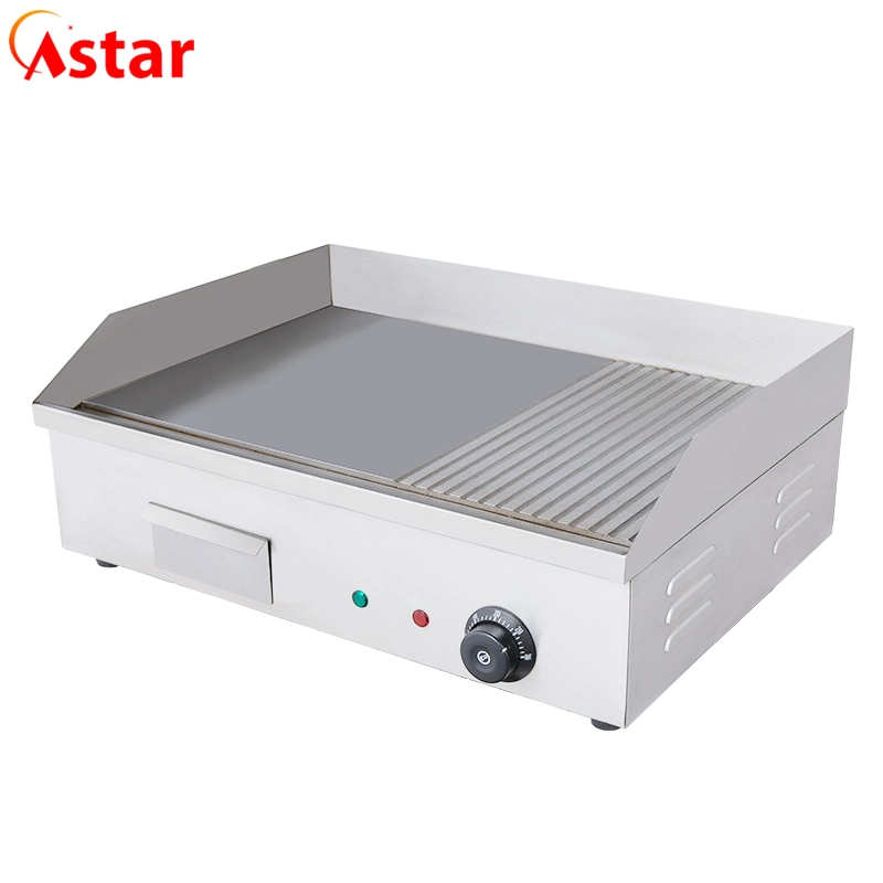 Commercial Counter Top Electric Combination Professioal Oven Series Electric 1/2flat1/2pit Griddle