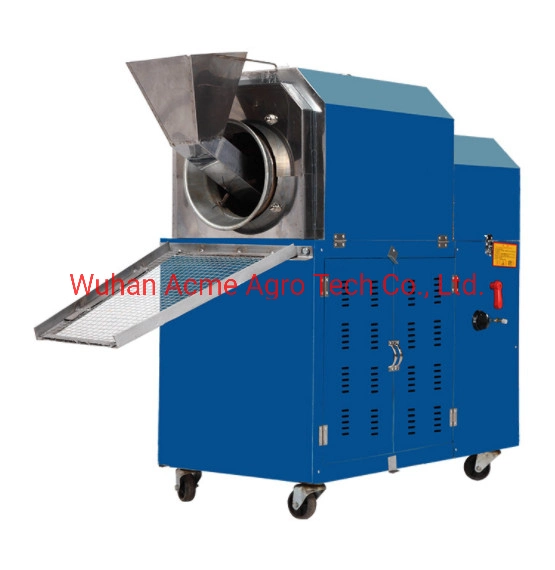 Electric/Gas 25kg/H Capacity Peanut Roasting Machine