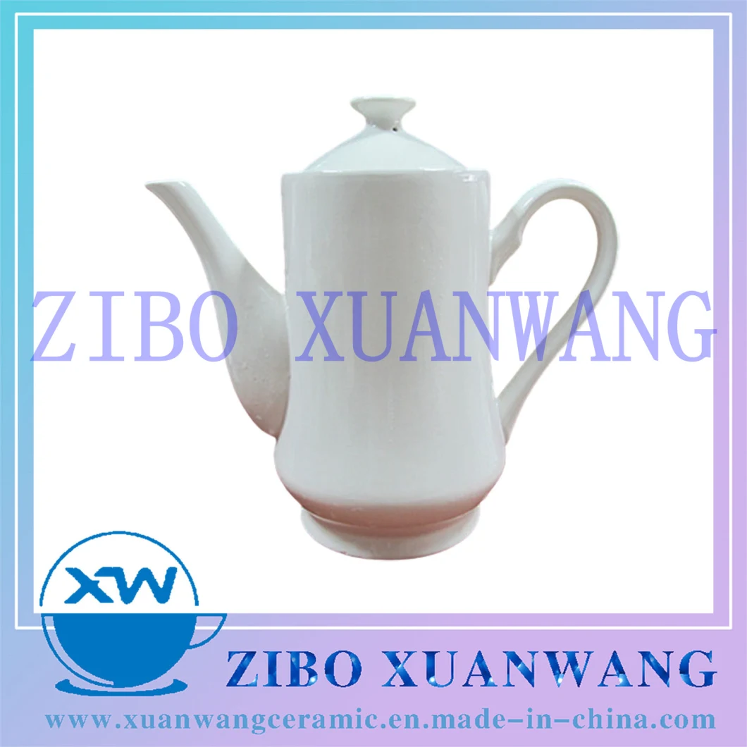 Tall Shape Hot Sale Ceramic Tea Pot Popular Porcelain Ceramic Coffee Pot
