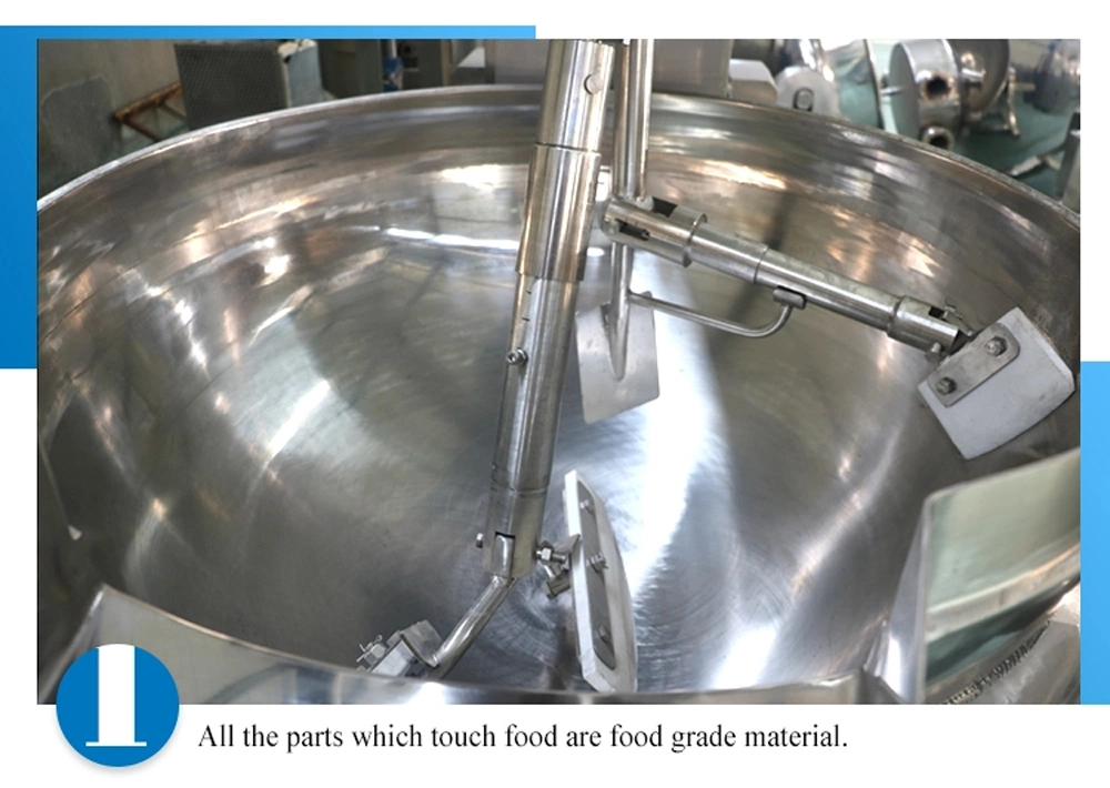 Factory Price Gas/Electric/Steam Full Automatic Planetary Stirring Frying Pan