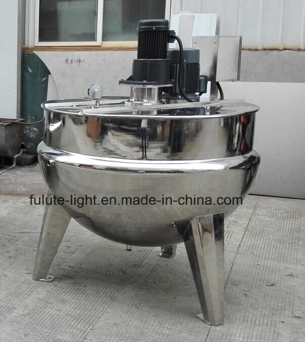 Stainless Steel Steam Jacketed Kettle/500 Liter Steam Jacketed Cooking Kettle