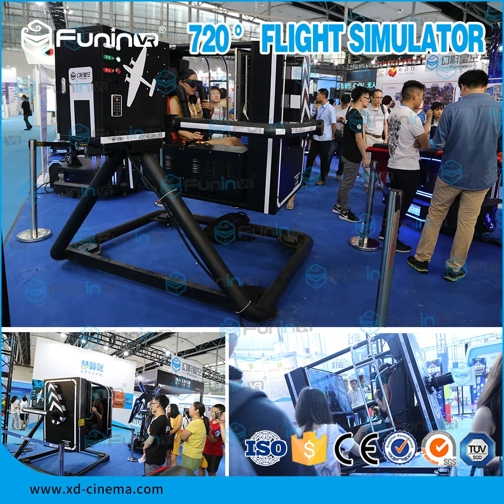 2018 Latest Electric a New Experience 720 Degrees Rotation Flight Simulator Flying Game Machine