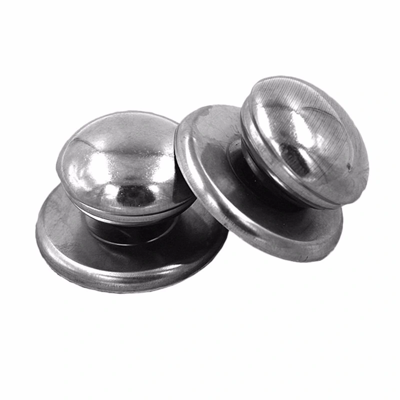 2PCS Kitchen Tool Cookware Accessories Stainless Steel Replacement Cookware Pot Lid Handle Circular Holding Knob Jarhead Handle