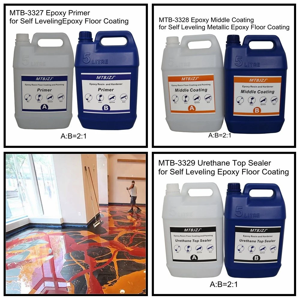 Self Leveling Epoxy Crystal Clear Epoxy Non Toxic Epoxy Non Odor Epoxy for Floor Coating