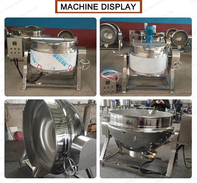 Stainless Steel Cooking Pots Jacketed Kettle Mixing Tank