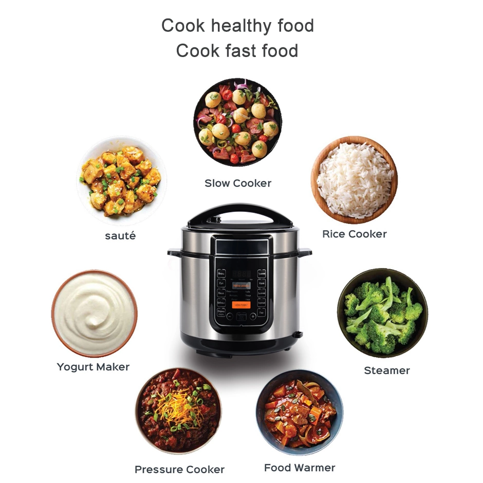 Multifunction Electric Pressure Cooker with Deep Fryer Electric Fryer