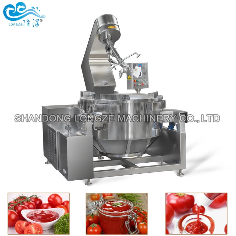 China Supply Industrial Electric Cooking Pot with Mixer Approved by Ce Certificate