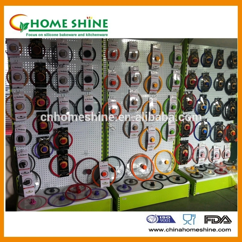 Silicone Glass Lid with 10 Years' Producer of Cookware Parts Cookware Glass Cover in China