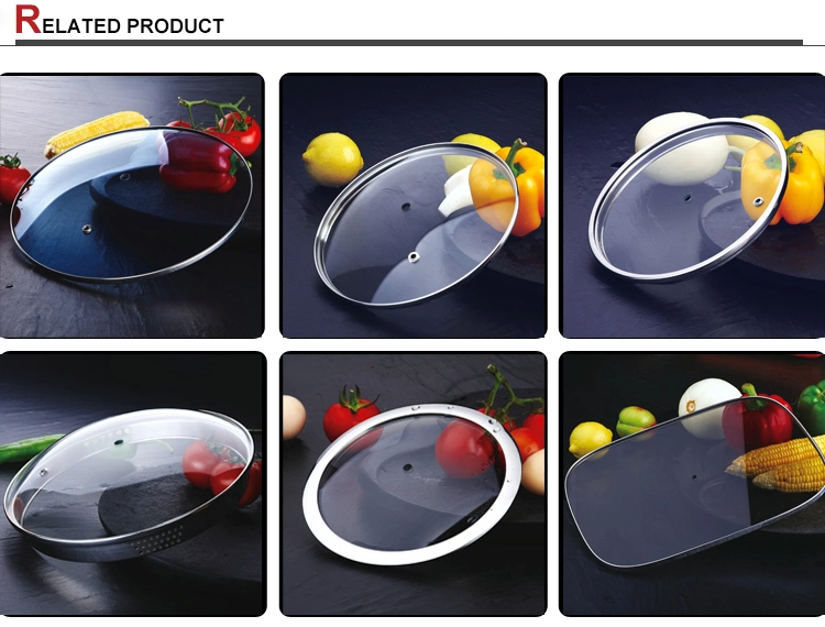 Glass Chafing Dish Lids for Copper Cookware Ss Pressure Cookers